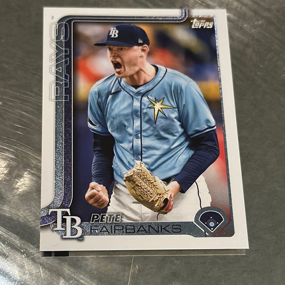 Topps Baseball Card - Blue and Navy Uniform